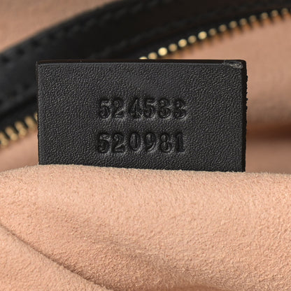 Gucci Suede Patent GG Web Medium Ophidia Top Handle Dome Bag Black 7 of 13