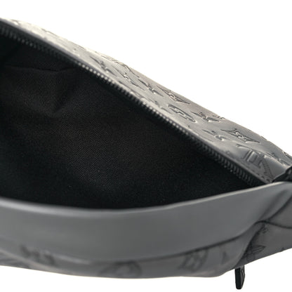 Louis Vuitton Calfskin Monogram Shadow Discovery Bumbag PM Gray 3 of 11
