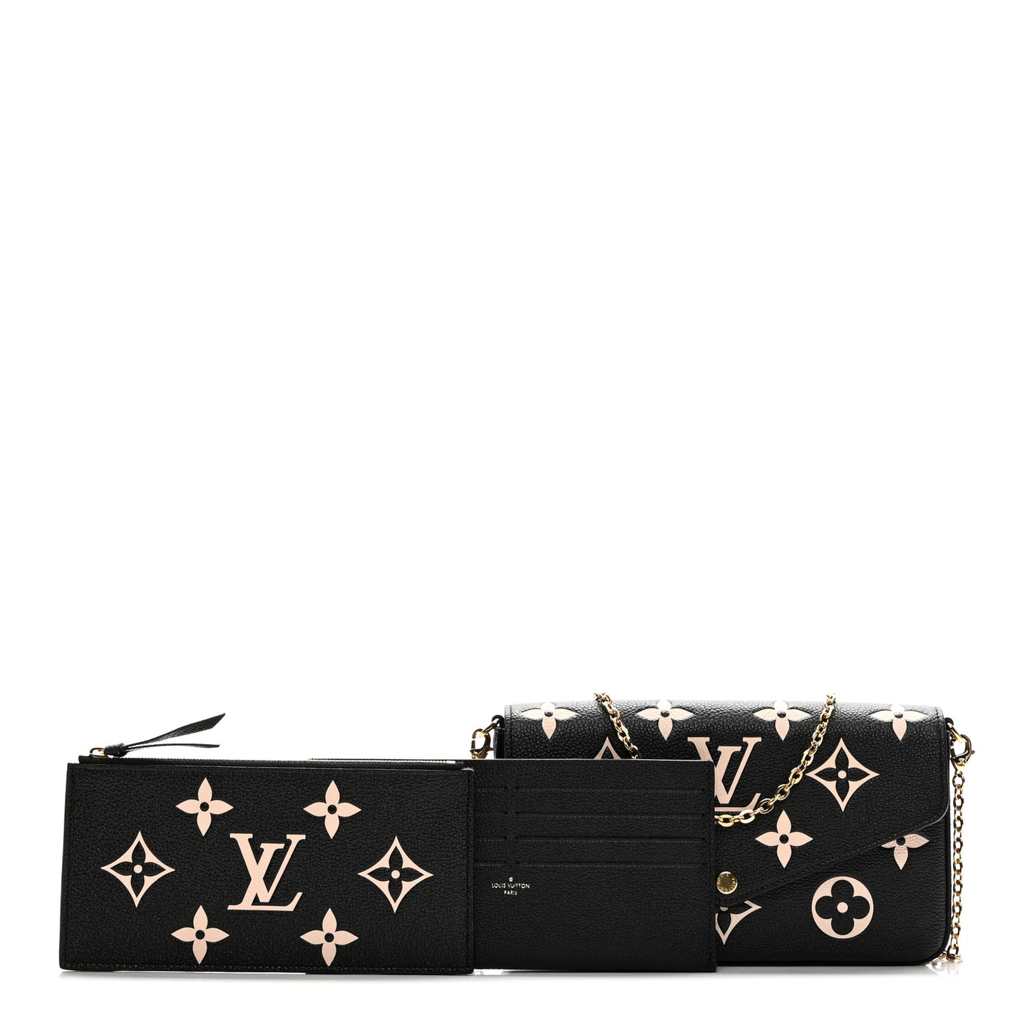 Empreinte Monogram Giant Felicie Pochette Black Beige