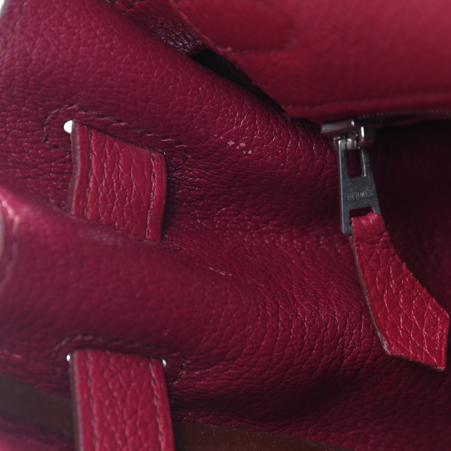 Hermes Togo Kelly Retourne 32 Rubis 9 of 25