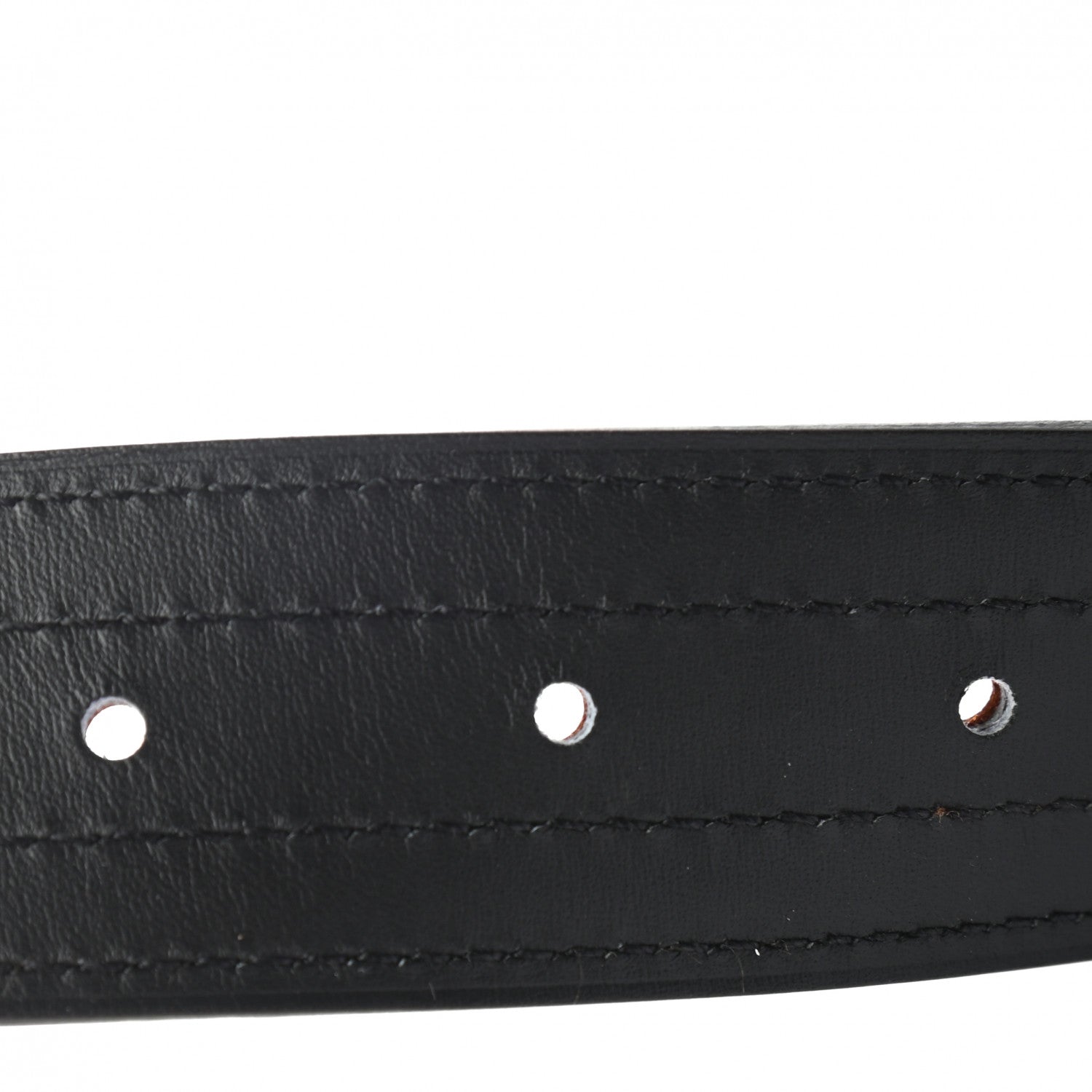 Hermes Swift 32mm Collier De Chien CDC Belt 75 Black Gold 4 of 5