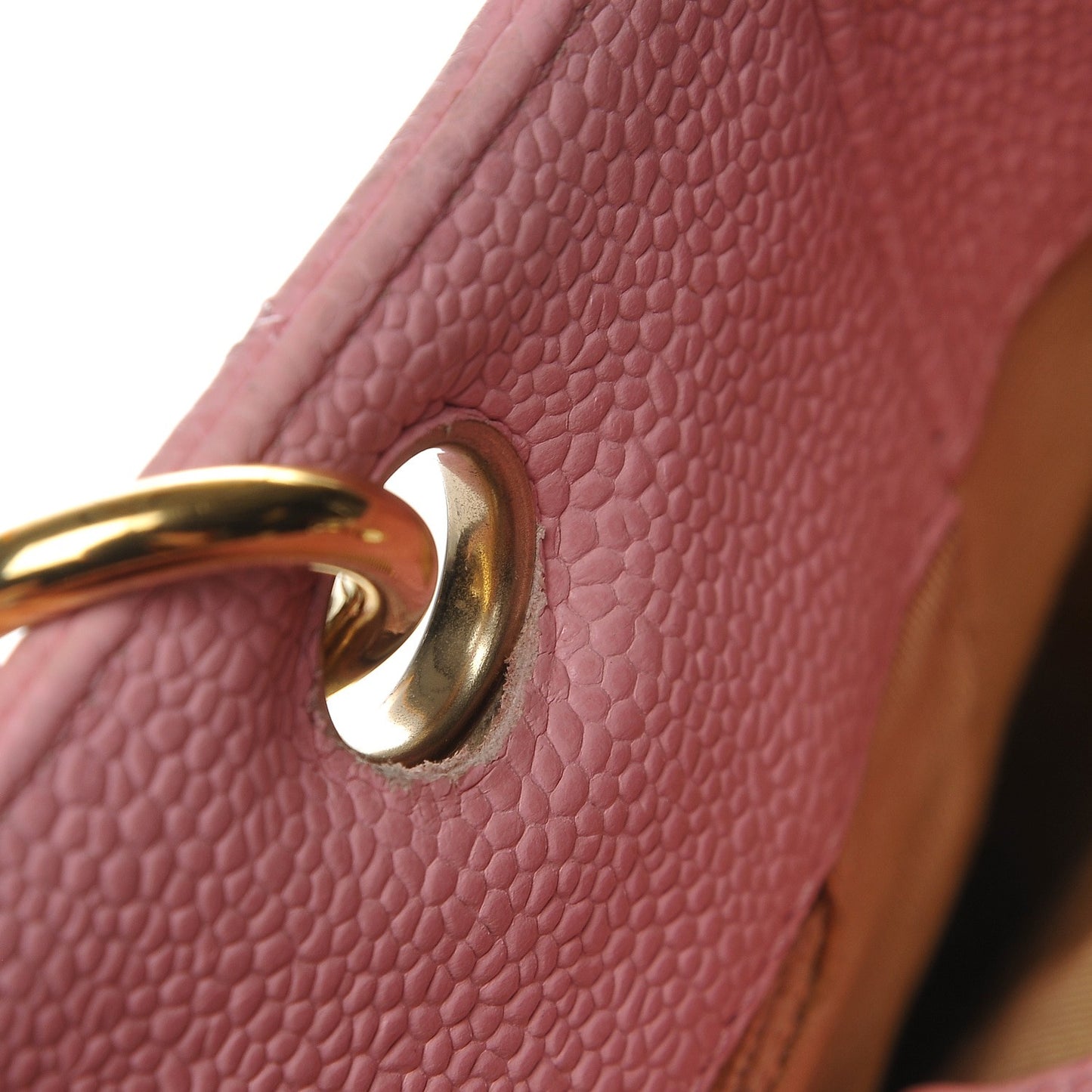Caviar Quilted Petit Shopping Tote PST Pink