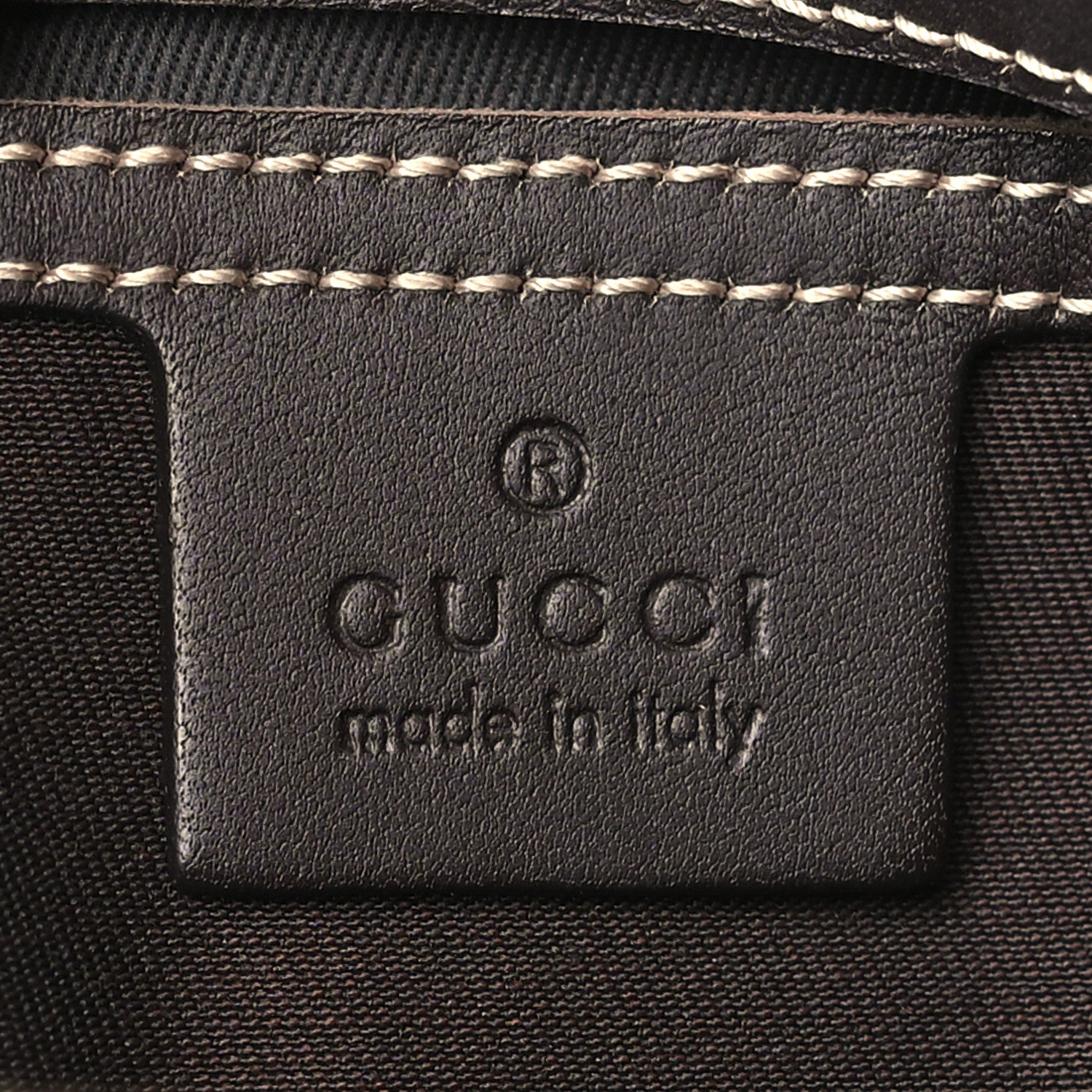 Gucci GG Plus Monogram Selleria Calfskin Medium Messenger Bag Beige Ebony Cocoa Dark Chocolate 6 of 11