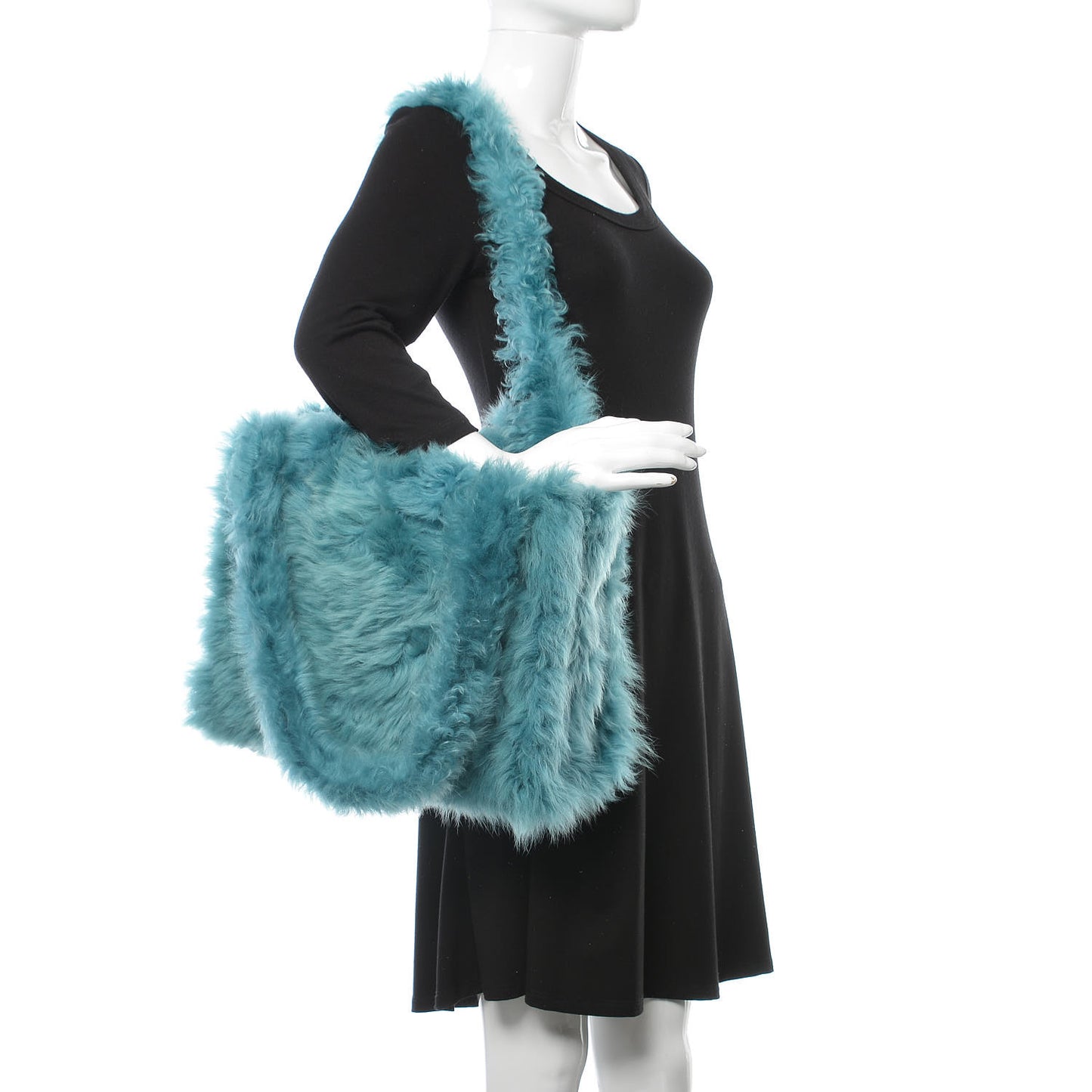 Shearling Shopping Tote Laguna