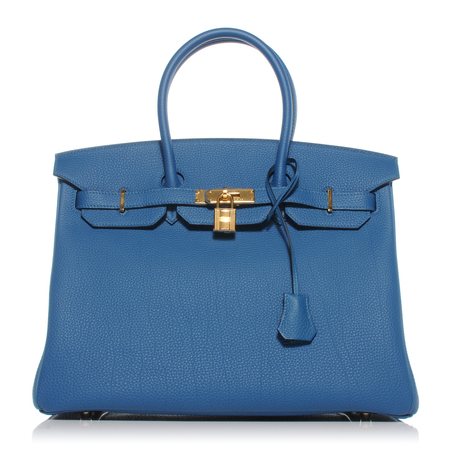 Togo Birkin 35 Bleu de Galice