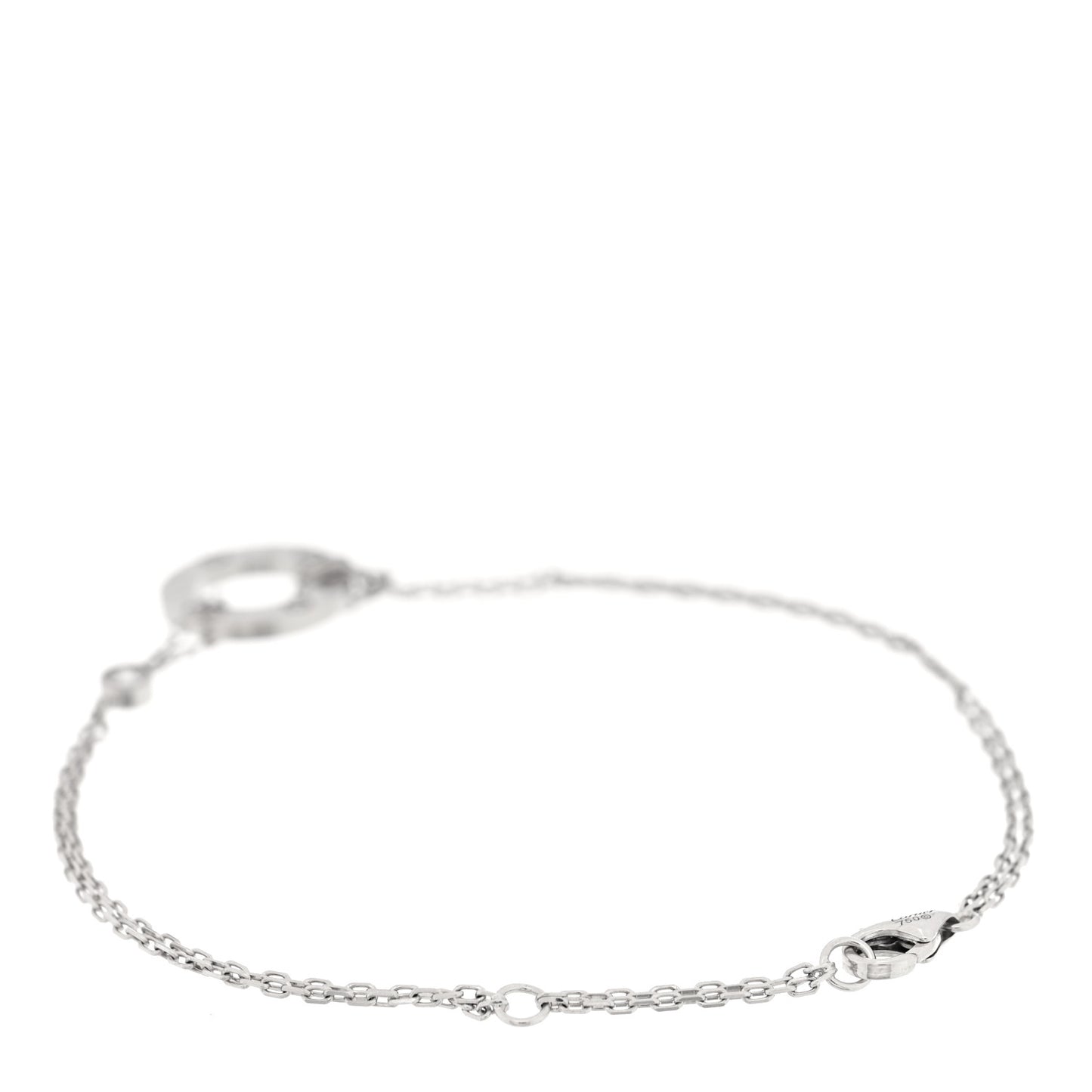18K White Gold Diamond LOVE Bracelet