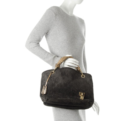 Louis Vuitton Monogram Suede Embossed Whisper PM Kohl 2 of 7