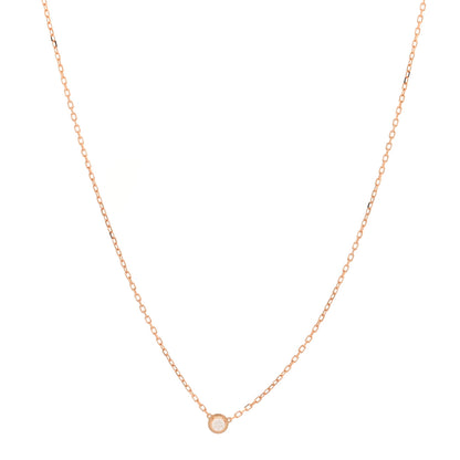 Cartier 18K Pink Gold Diamond SM D'Amour Pendant Necklace 1 of 6