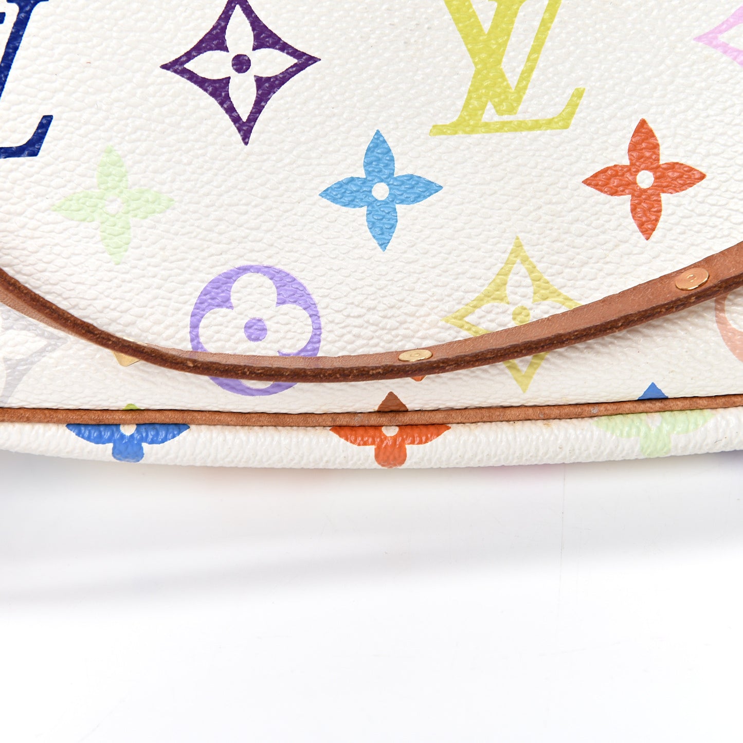 Monogram Multicolor Pochette Accessories White