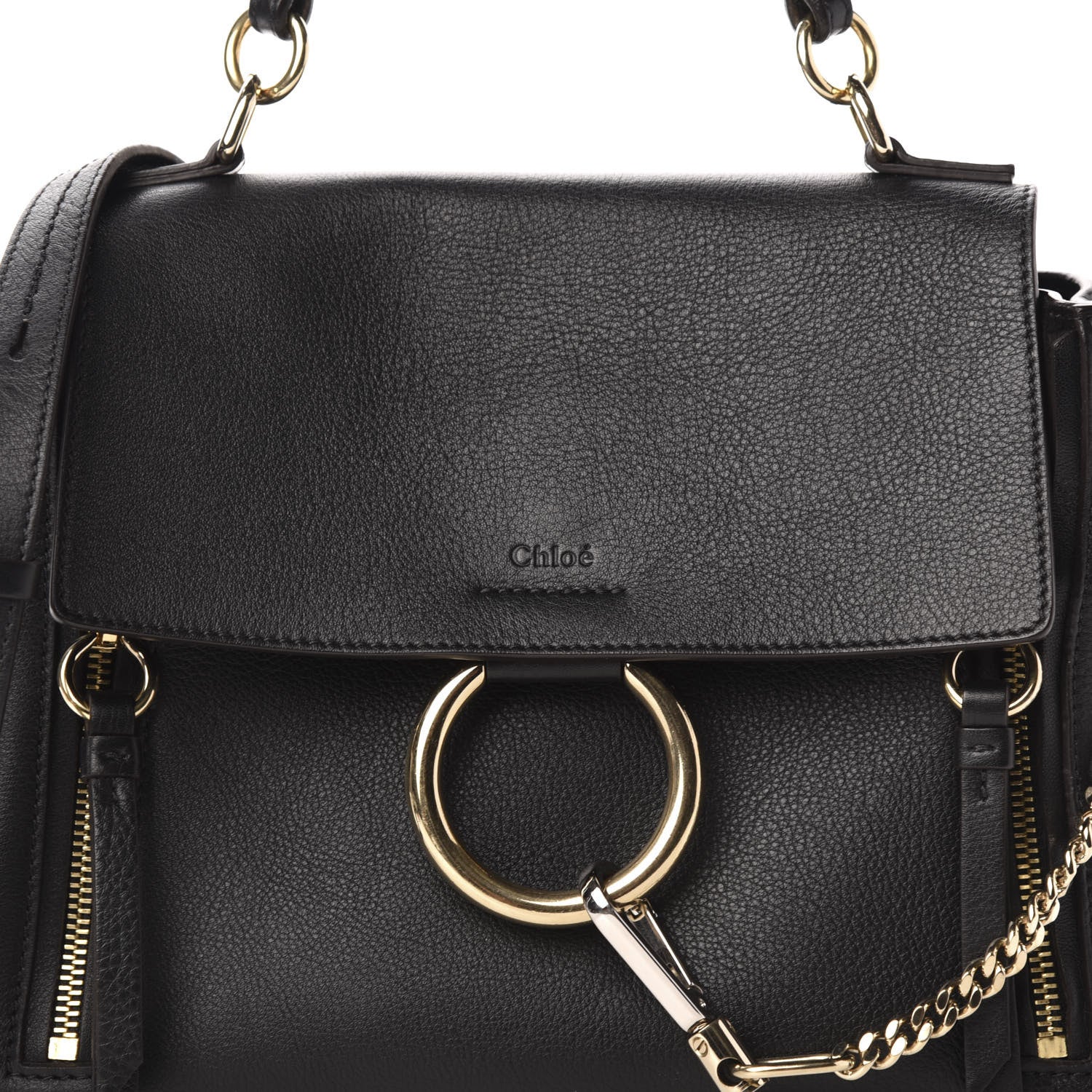 Chloe Calfskin Small Faye Day Shoulder Bag Black 11 of 11
