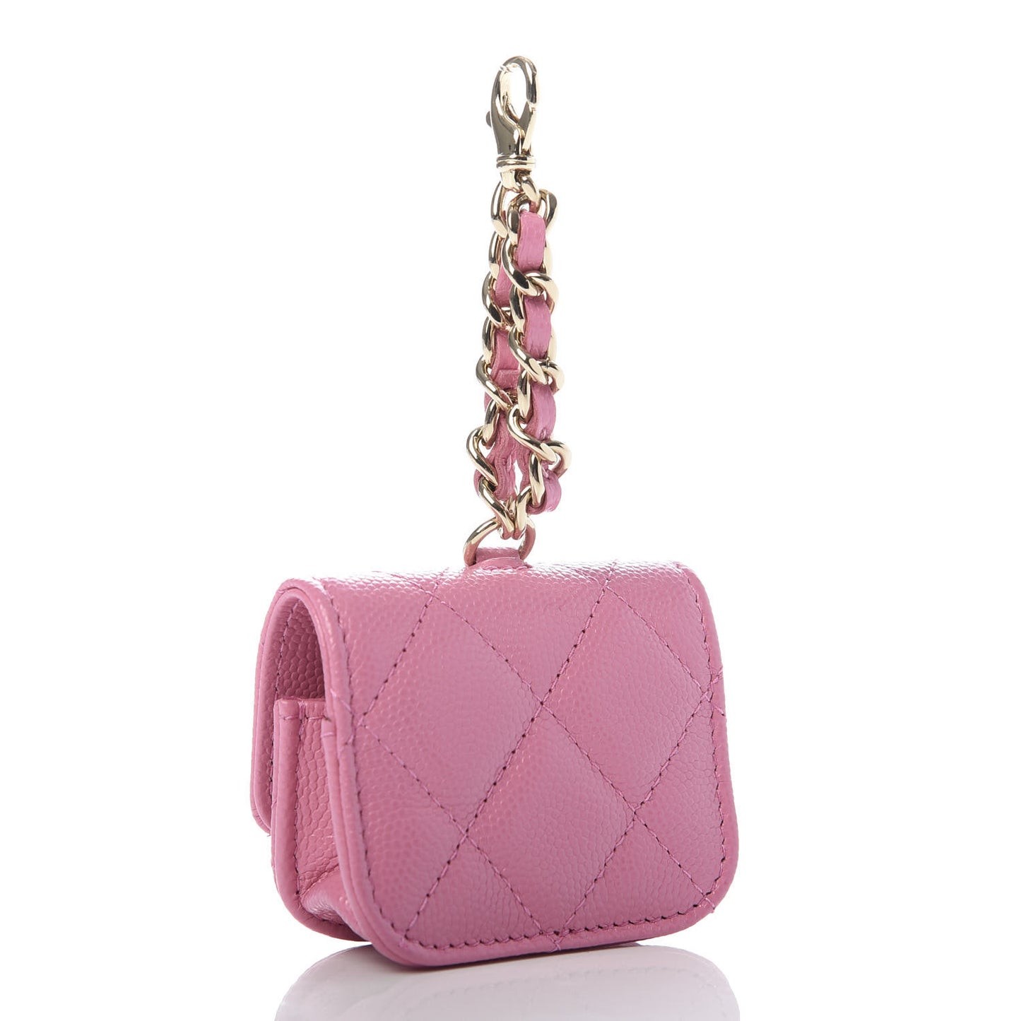 Caviar Quilted Crystal CC Airpods Pro Case Pink