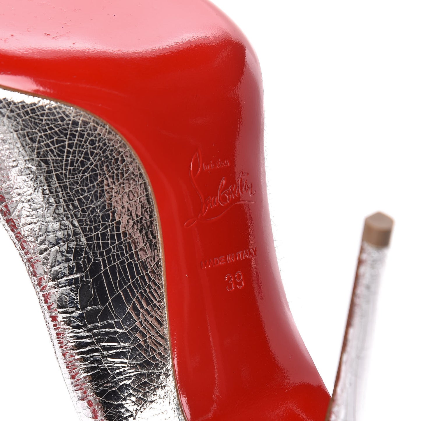 Broken Glass Corneille 100 Pumps 39 Silver