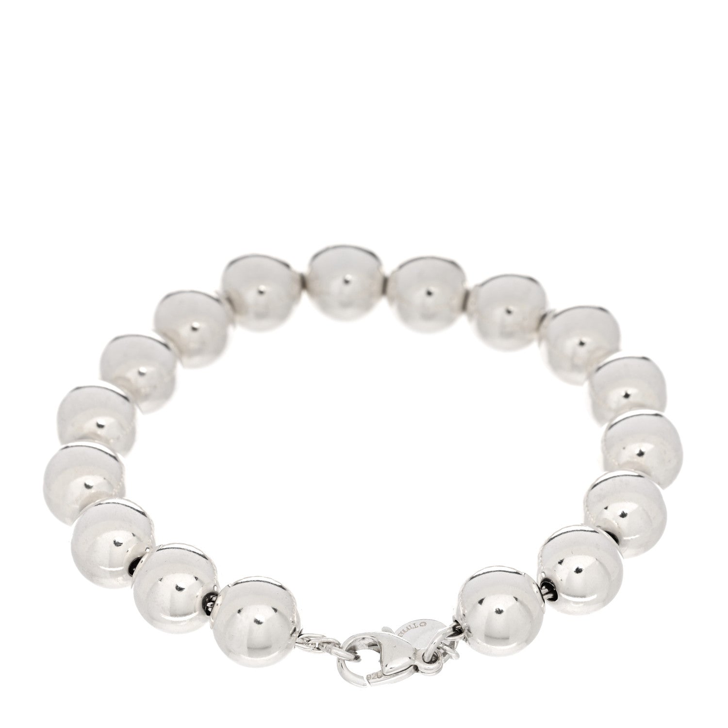 Tiffany Sterling Silver 10mm Hardwear Ball Bracelet 2 of 3