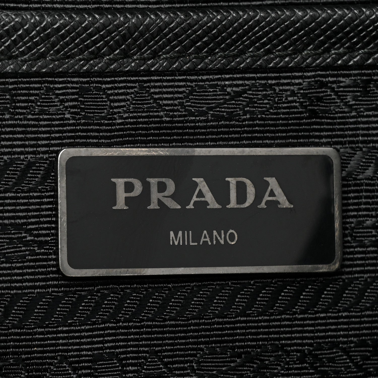 Prada Nylon New Vela Monochrome Studded Backpack Black 6 of 13