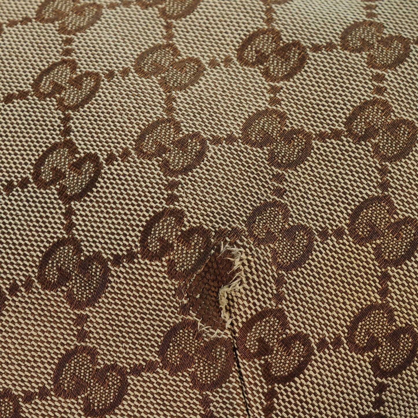 Monogram Large Studded Hobo Brown