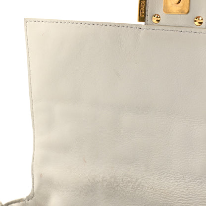 Fendi Nappa FF 1974 Embossed Baguette White 11 of 14