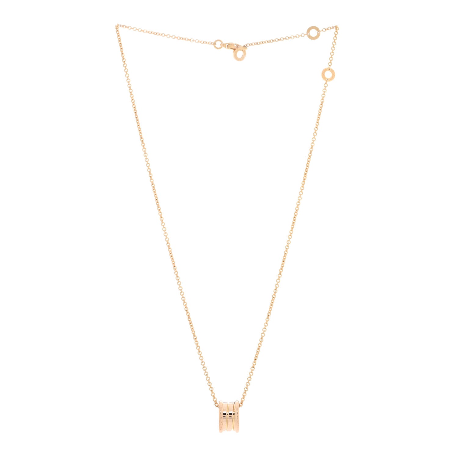 Bulgari 18K Rose Gold B.Zero1 Pendant Necklace 3 of 5