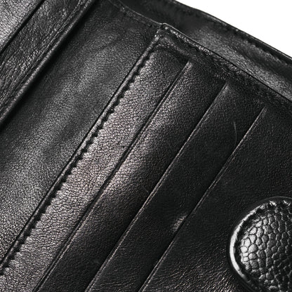 Chanel Caviar Timeless CC Compact French Wallet Black 13 of 16