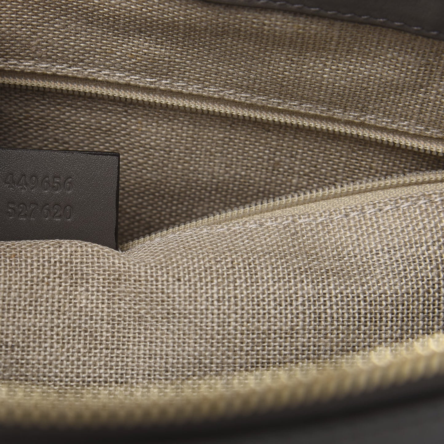 Soft Microguccissima Small Zippered Satchel Loess