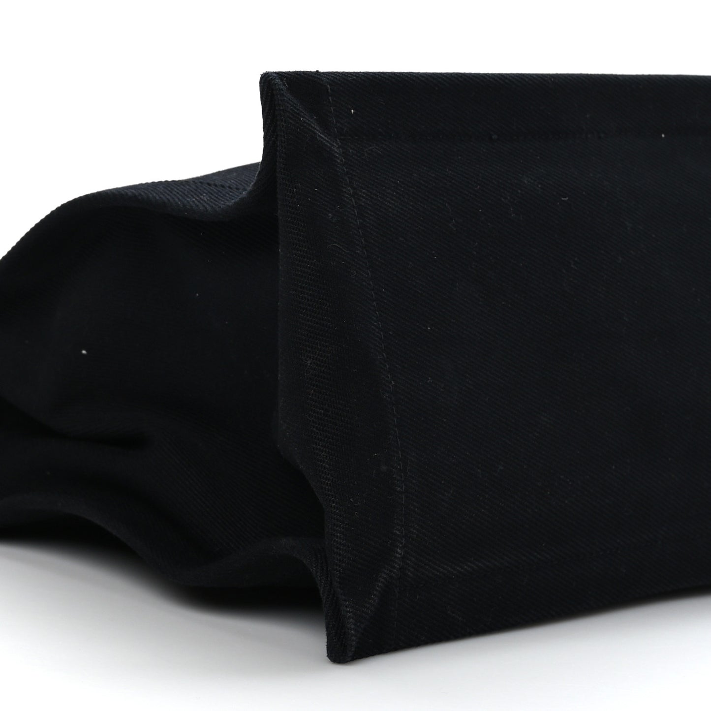 Linen Calfskin Rive Gauche Tote Black