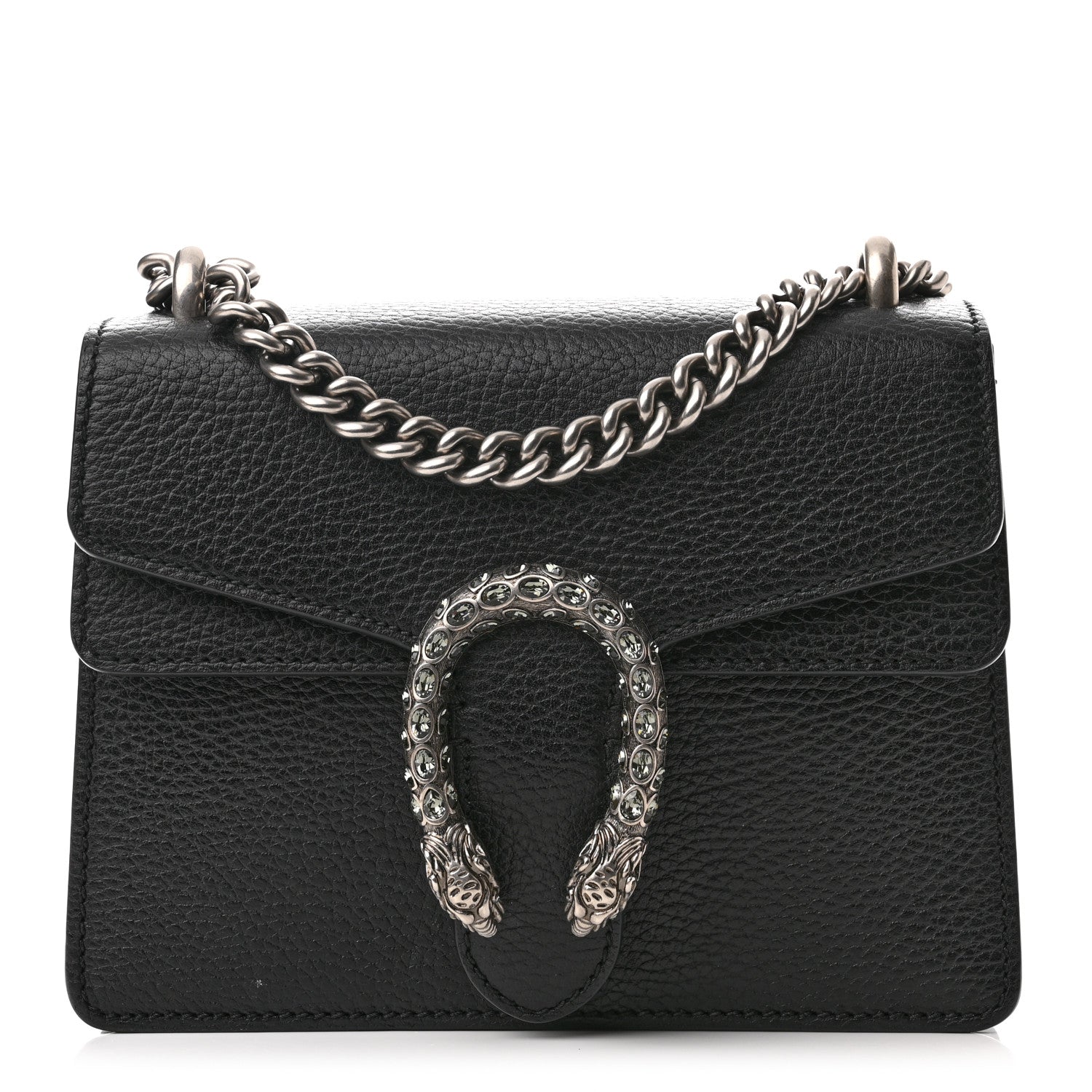 Gucci Calfskin Mini Dionysus Shoulder Bag Black 1 of 12