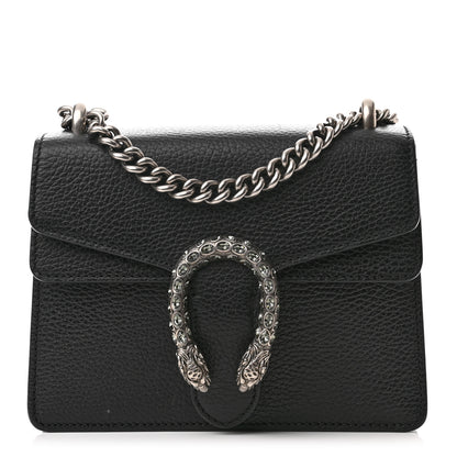 Gucci Calfskin Mini Dionysus Shoulder Bag Black 1 of 12