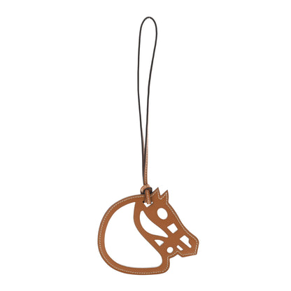 Hermes Swift Paddock Cheval Horse Bag Charm Gold 1 of 3