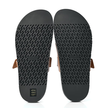 Hermes Calfskin Womens Chypre Sandals 40.5 Naturel 5 of 8