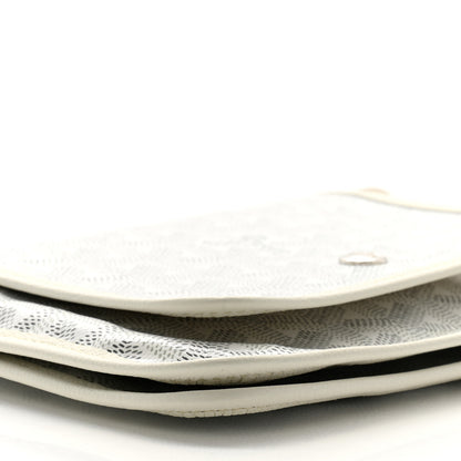 Goyard Goyardine Plumet Wallet Clutch White 8 of 9
