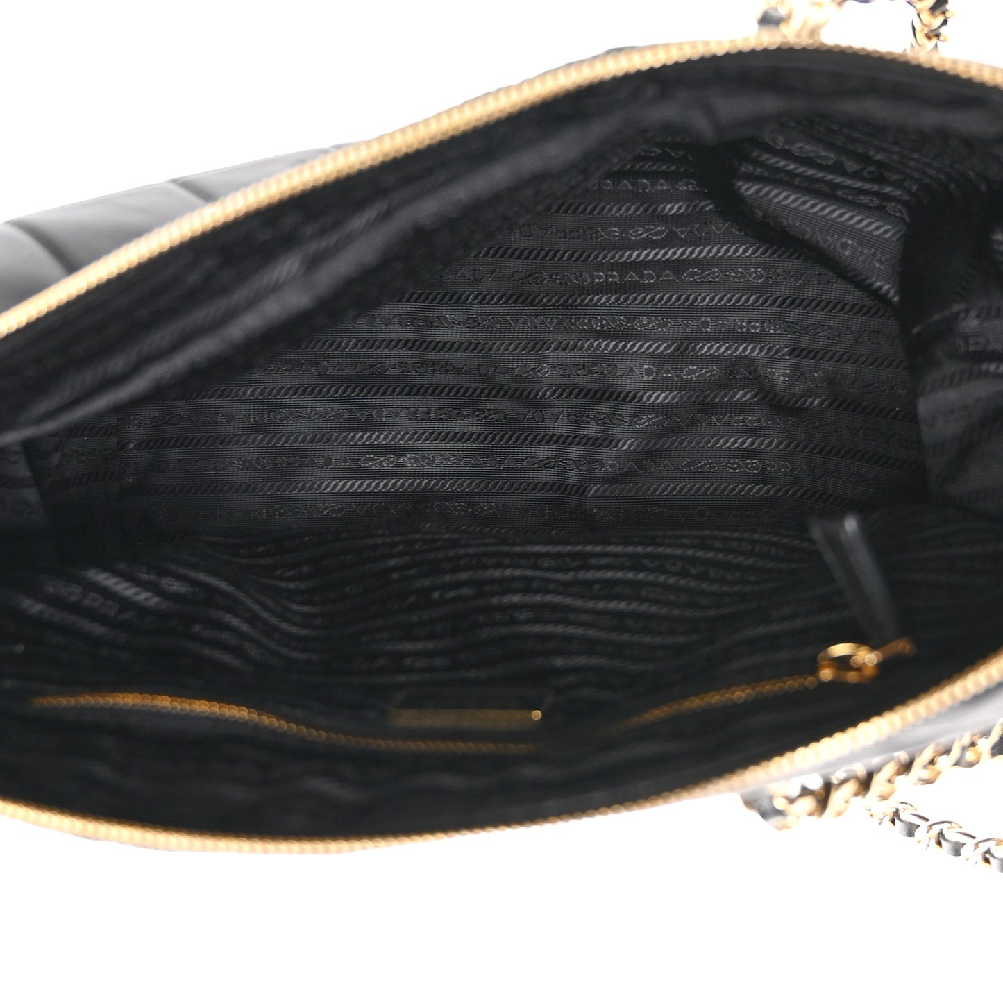 Re-Nylon Tessuto Impuntu Quilted Re-Edition 1995 Chaine Tote Black