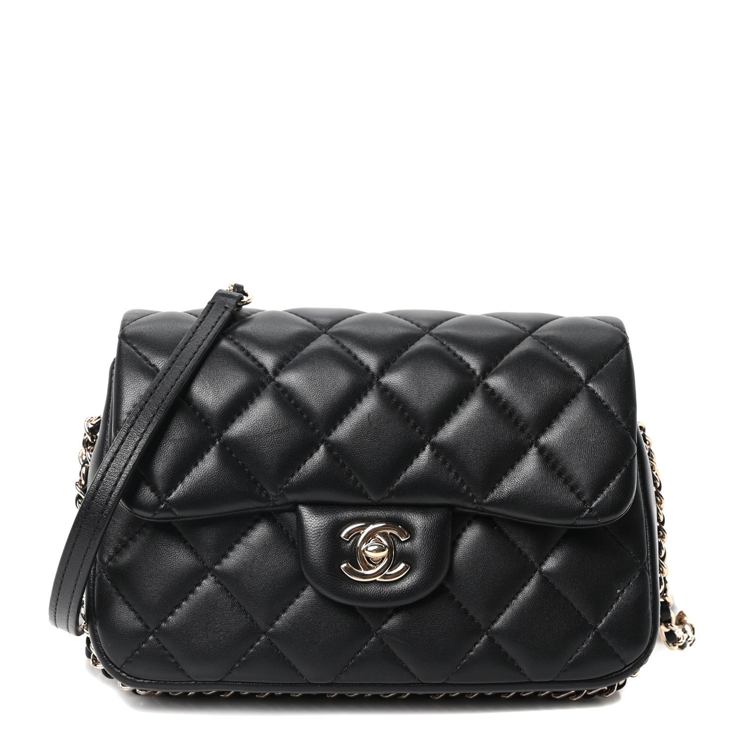 Chanel Lambskin Quilted Small My Precious Flap Black 1 of 10
