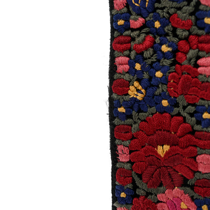 Christian Dior Lambskin Canvas Embroidered Floral Shoulder Strap Multicolor 6 of 6