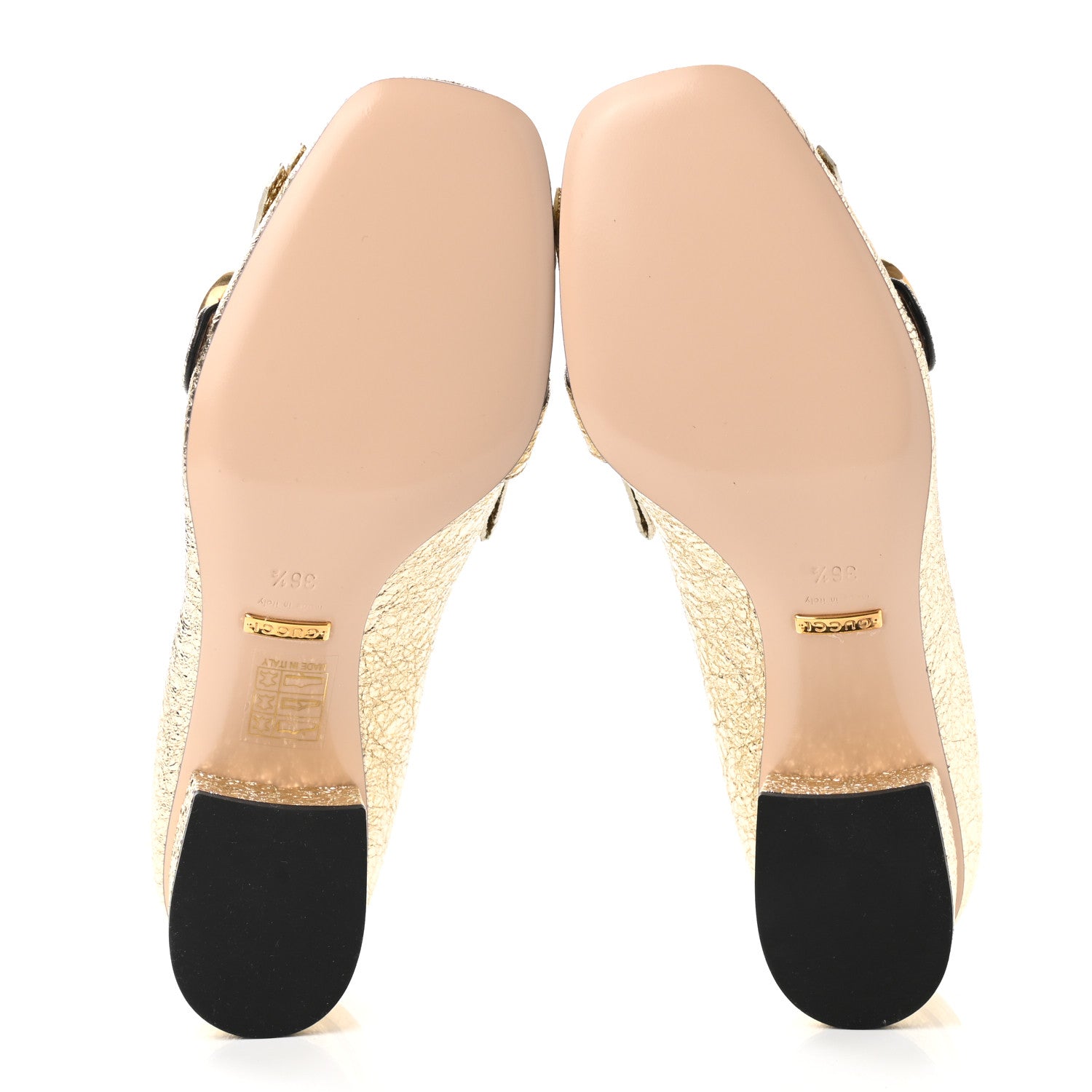 Gucci Galassia GG Marmont Fringe 50mm Loafer Pumps 36.5 Platino 5 of 9