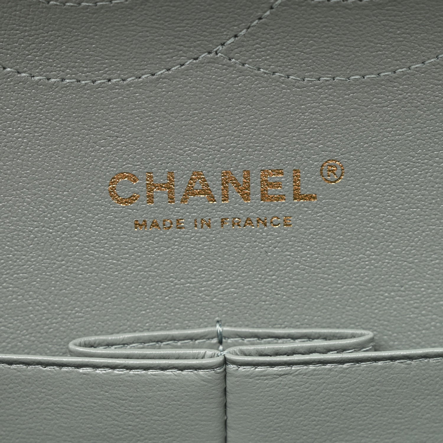 Chanel Caviar Quilted Jumbo Double Flap Light Blue 6 of 10