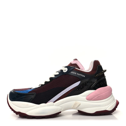 Louis Vuitton Mix Materials Suede Calfskin Run 55 Sneakers 37 Burgundy 1 of 8