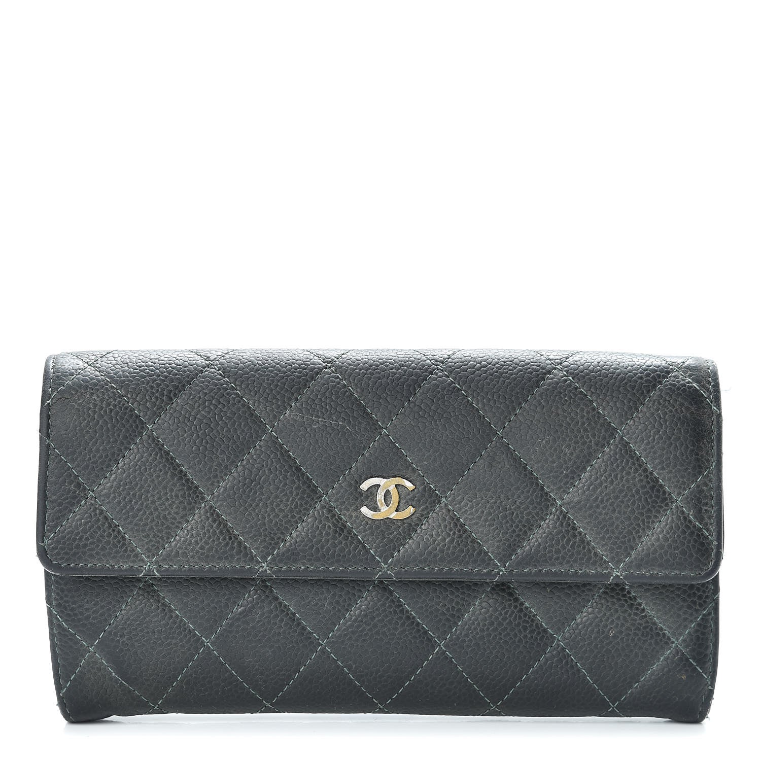 Chanel Iridescent Caviar Quilted Large Flap Wallet 1 of 23