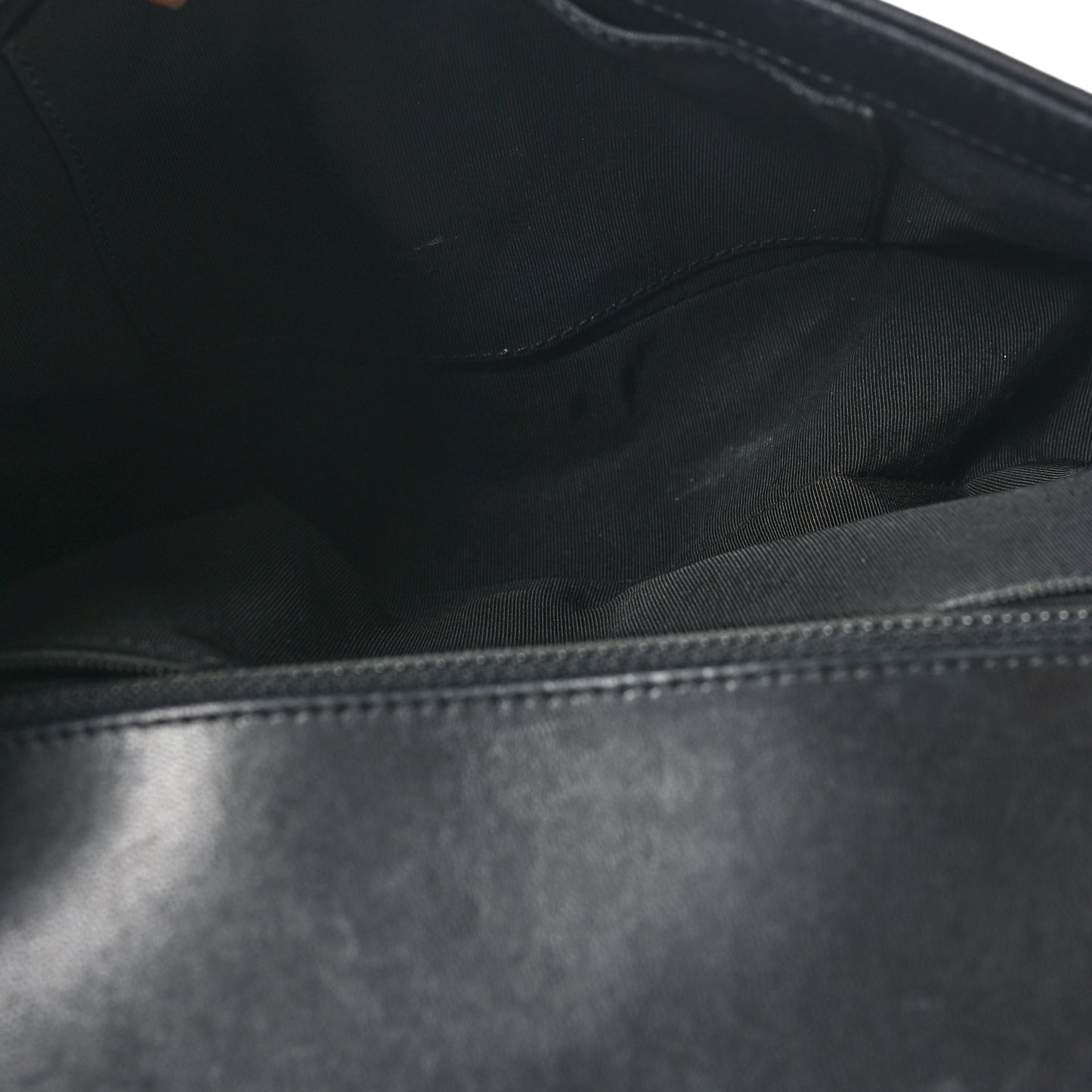 Lambskin Quilted New Medium Boy Flap Black