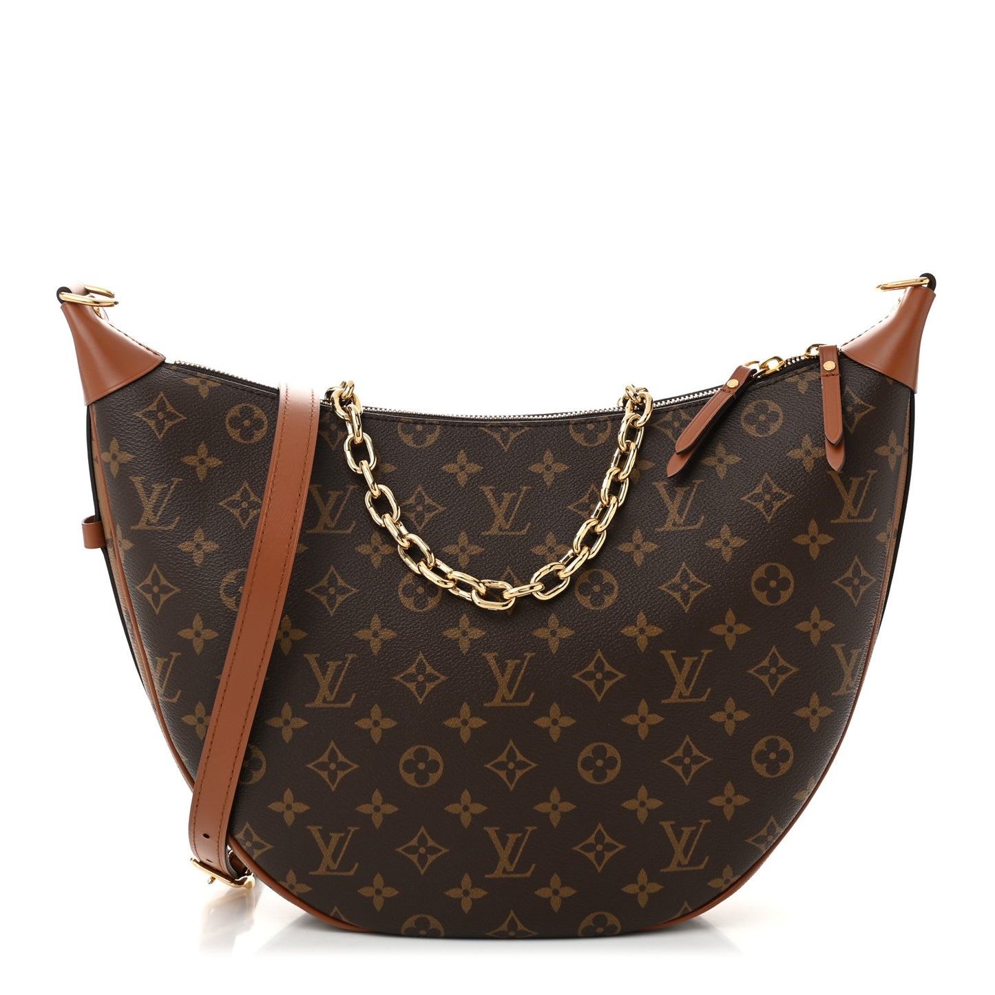 Reverse Monogram Loop Hobo