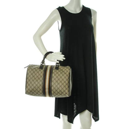 Gucci GG Plus Monogram Web Medium Joy Boston Dark Brown 2 of 7