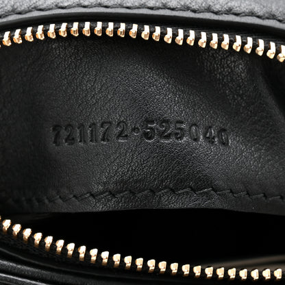 Gucci Roxy Calfskin Web Medium Blondie Top Handle Shoulder Flap Bag Black 7 of 10