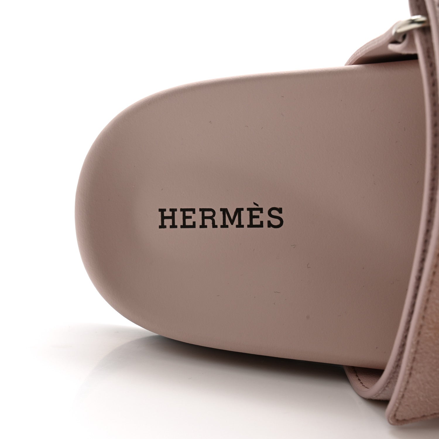Hermes Suede Goatskin Womens Chypre Sandals 36 Rose Porcelaine 6 of 10
