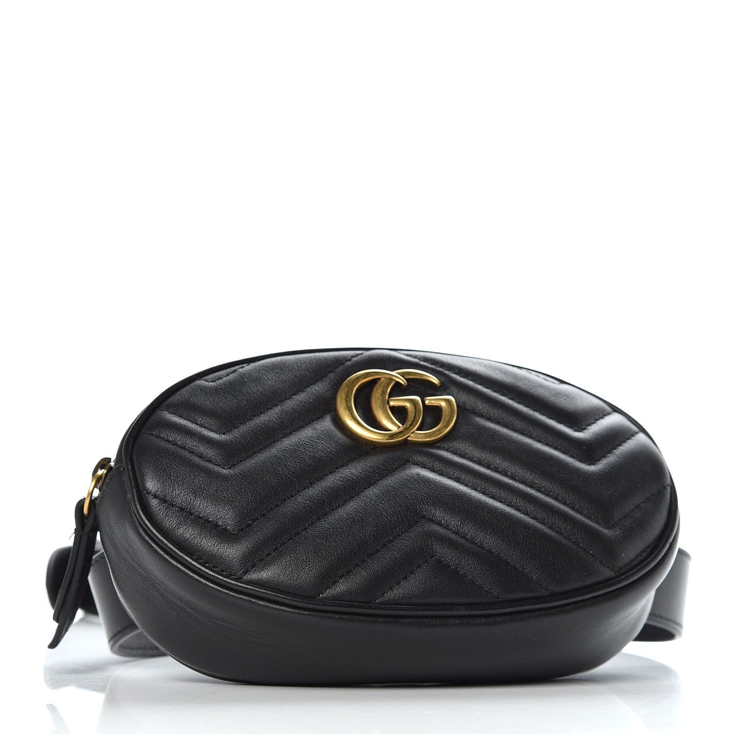 Calfskin Matelasse GG Marmont Belt Bag 95 38 Black