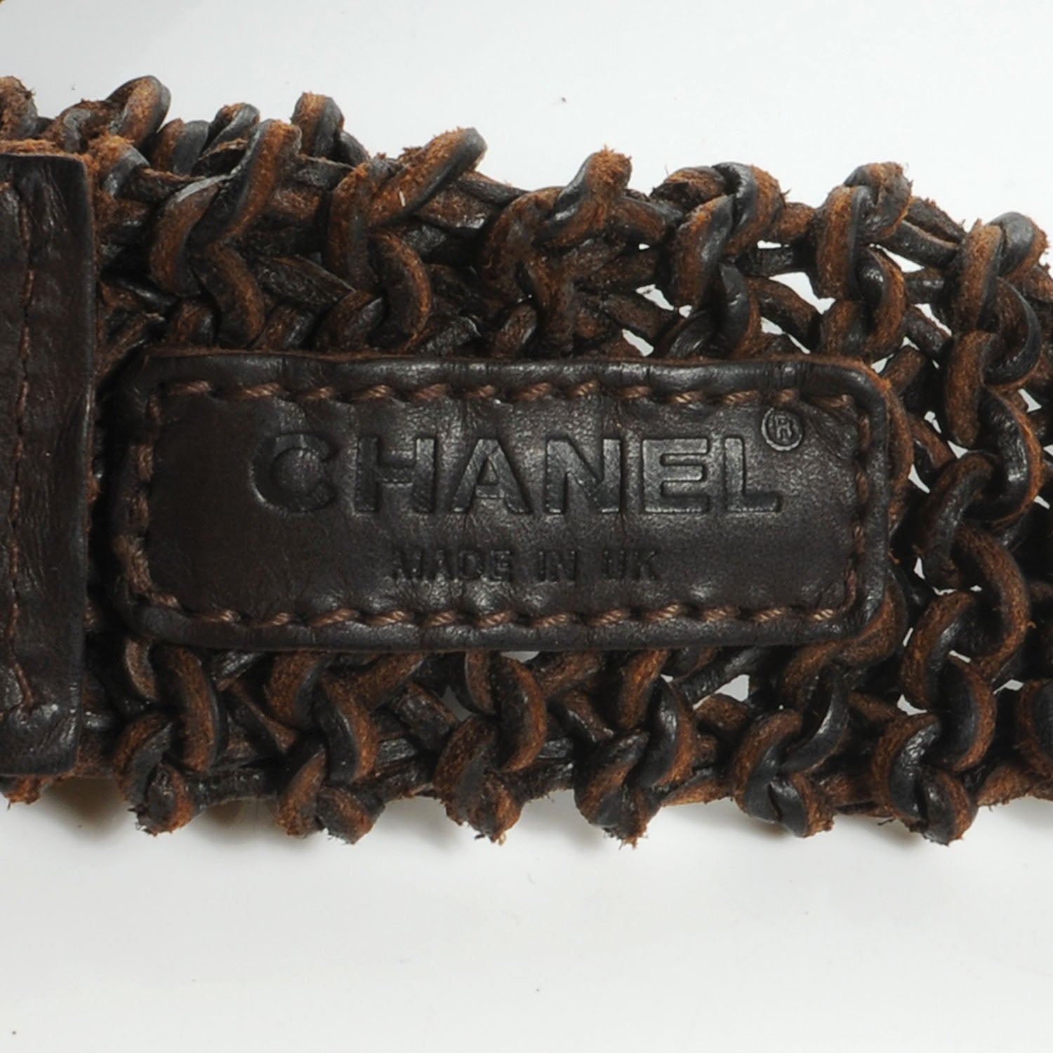 Chanel Knitted Leather Waist Belt Bag Brown 7 of 7