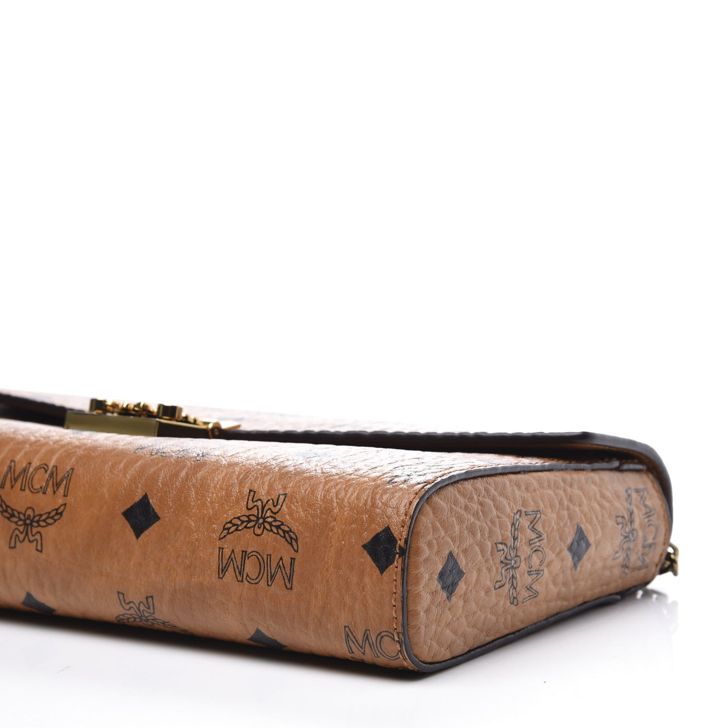 MCM Visetos Medium Patricia Wallet On Chain Cognac 6 of 11