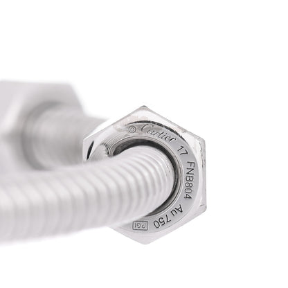 Cartier 18K White Gold Ecrou de Cartier Bracelet 17 4 of 5
