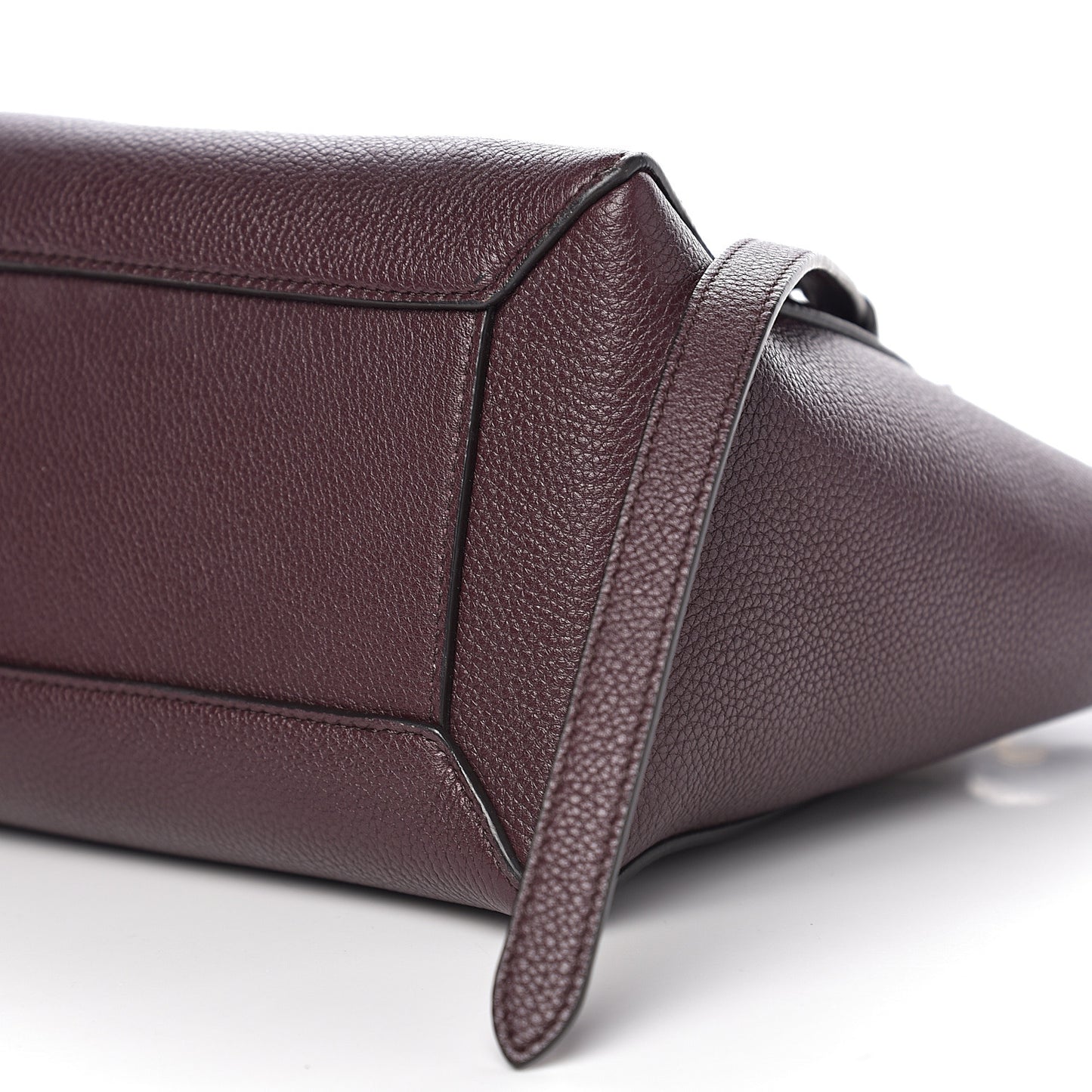 Grained Calfskin Micro Belt Bag Burgundy
