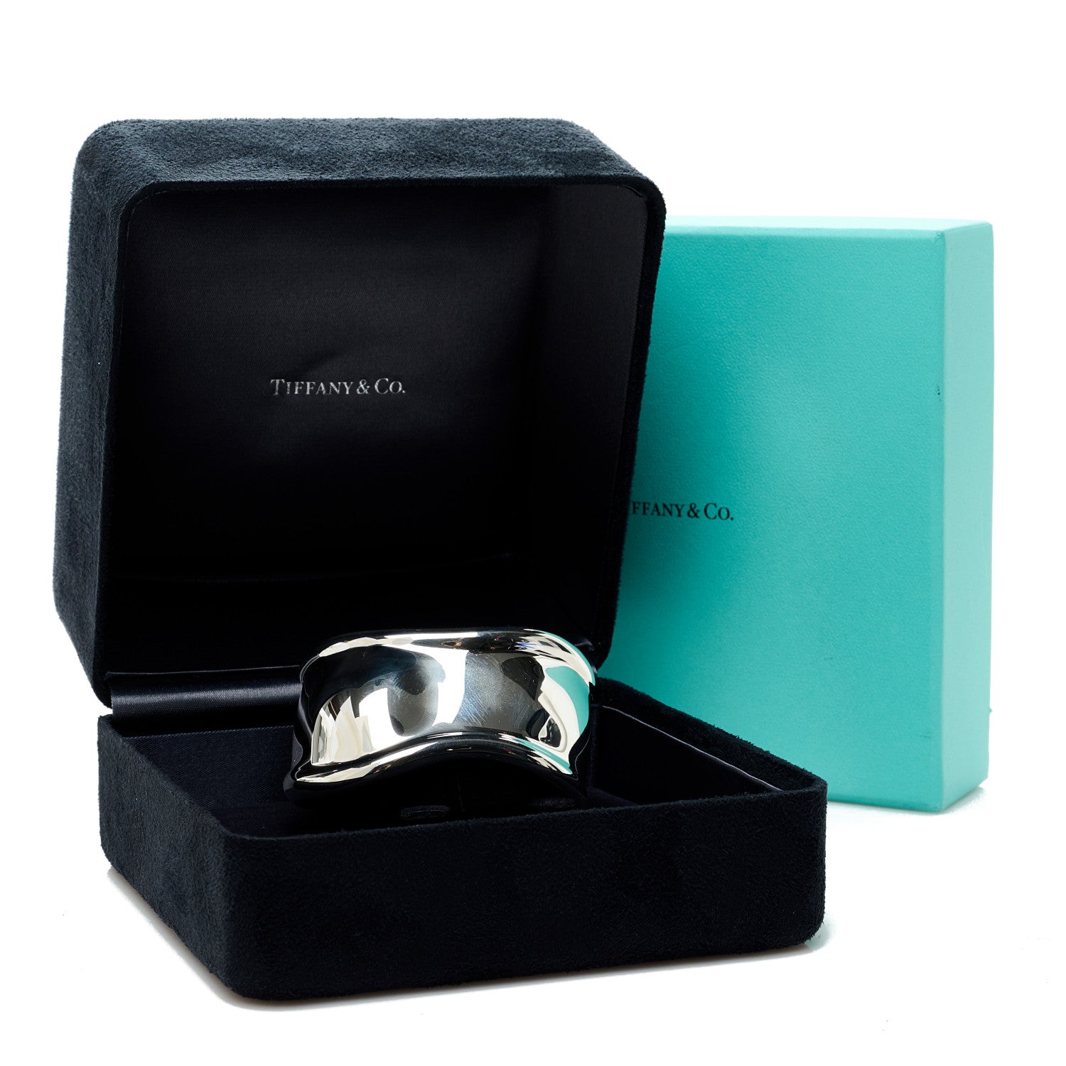 Tiffany Sterling Silver Small Elsa Peretti Right Wrist Bone Cuff Bracelet 4 of 4