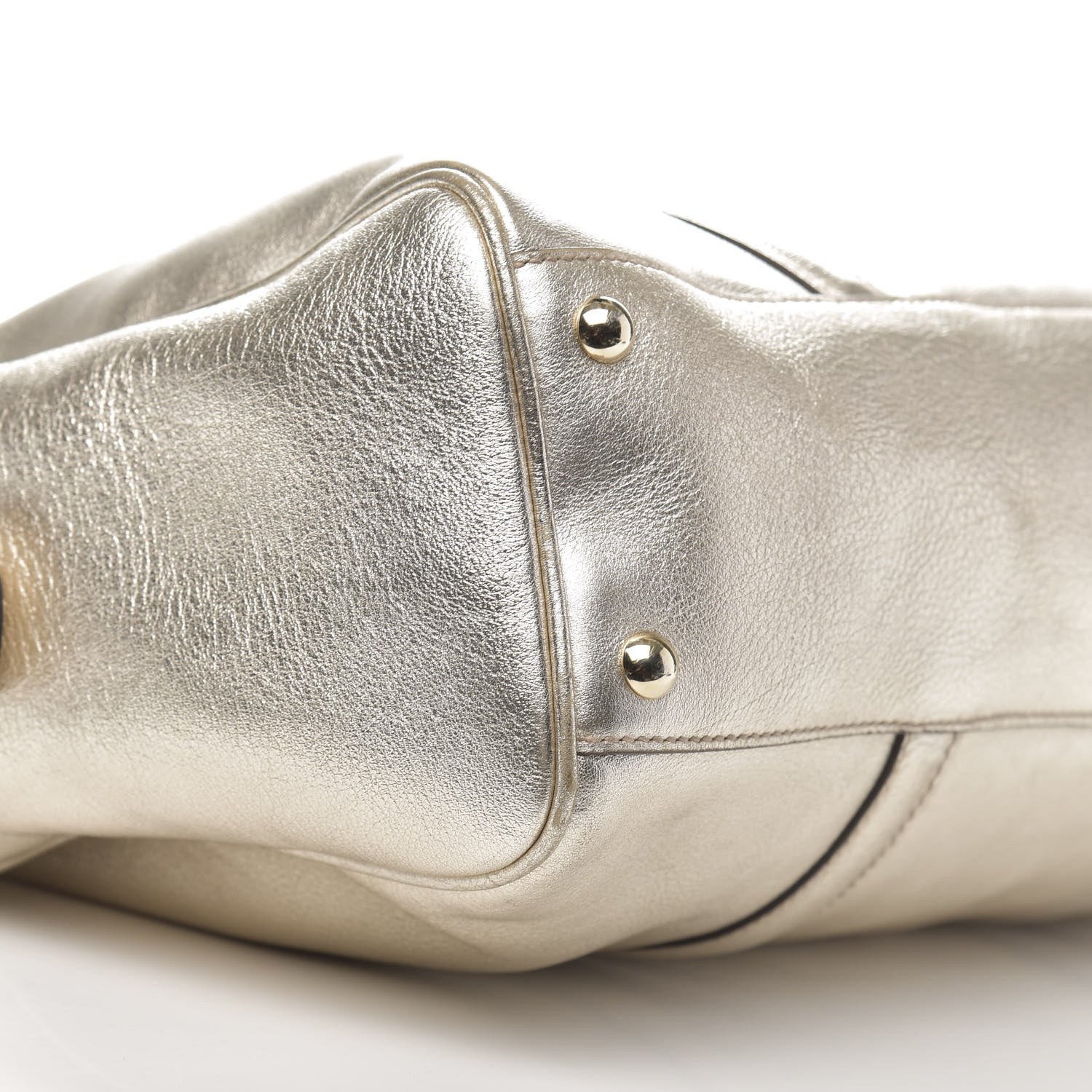 Gucci Metallic Calfskin Medium Britt Boston Gold 10 of 13