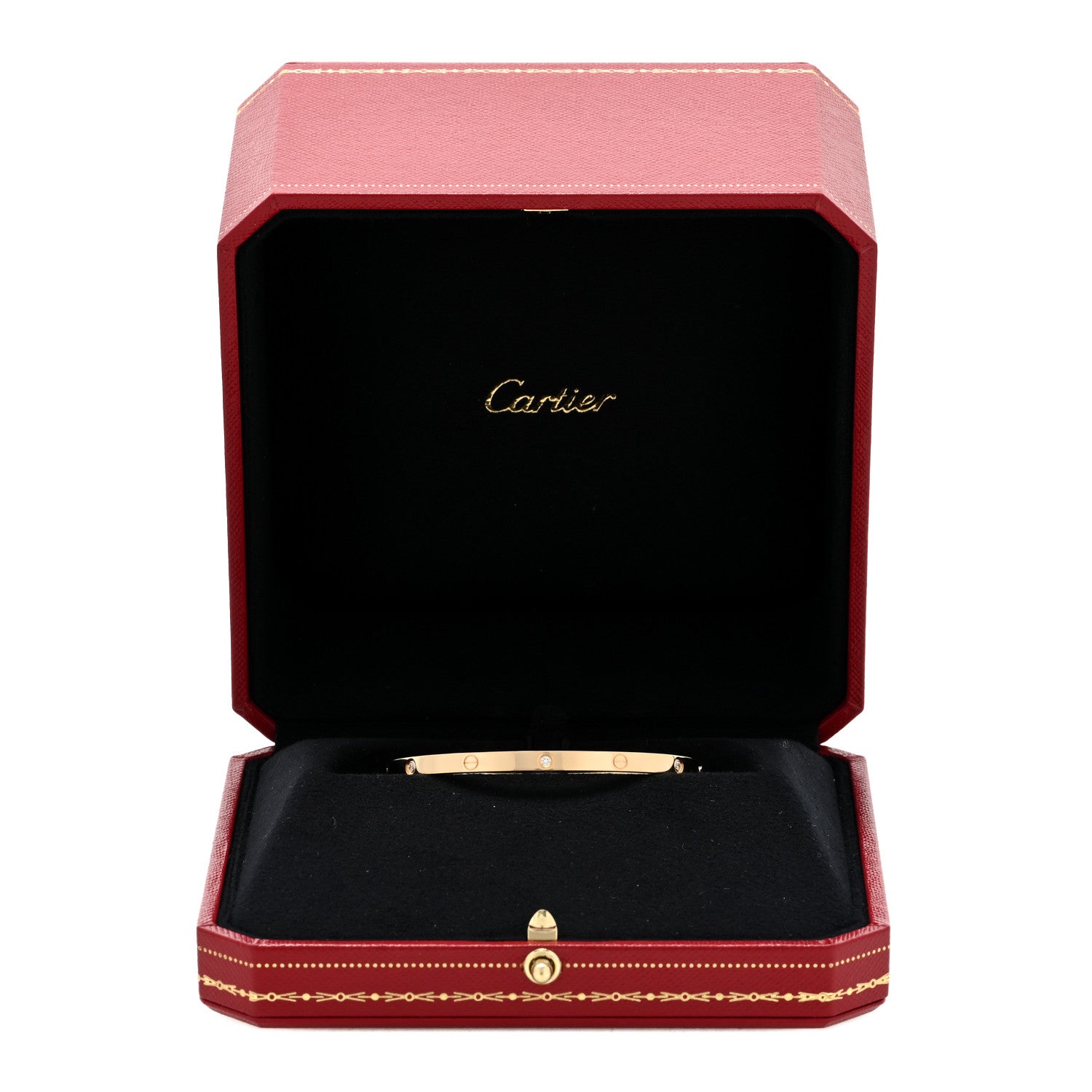 Cartier 18K Yellow Gold 6 Diamond Small LOVE Bracelet 16 7 of 7