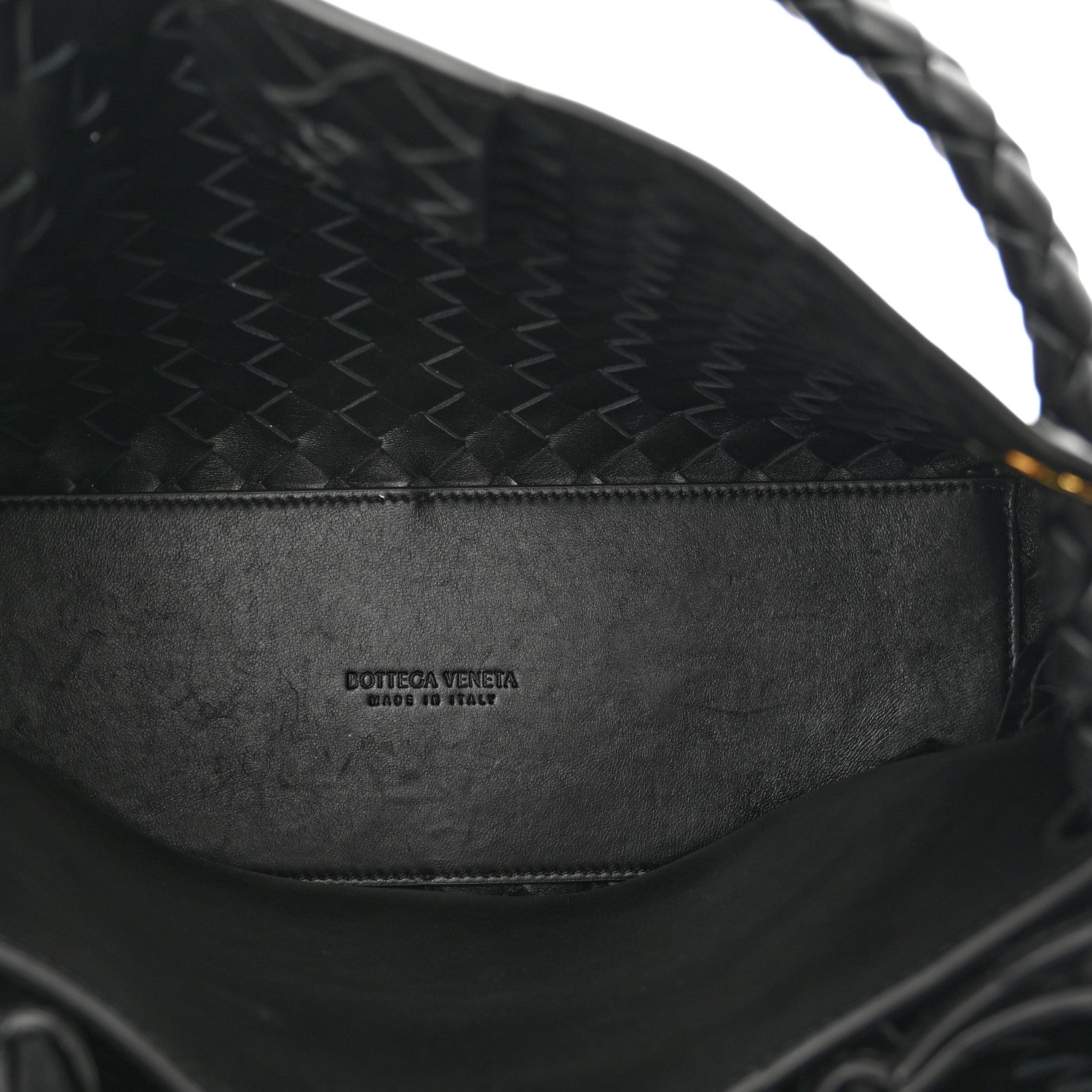 Bottega Veneta Nappa Intrecciato Medium Andiamo Shoulder Bag Black 6 of 10
